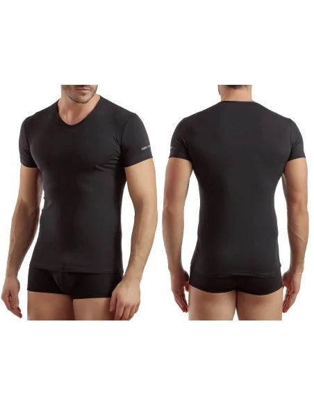 Enrico Coveri - ART. ET1001 - Maglia a V in cotone elasticizzato