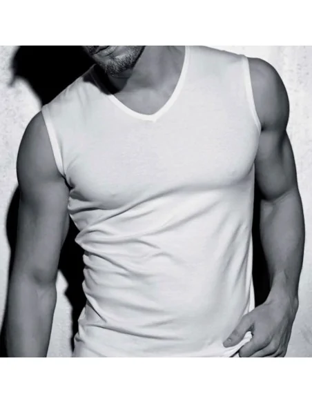 Enrico Coveri - ART. ET1003 - Maglia smanicato in cotone elasticizzato Enrico Coveri - ART. ET1003 - Maglia smanicato in cotone elasticizzato