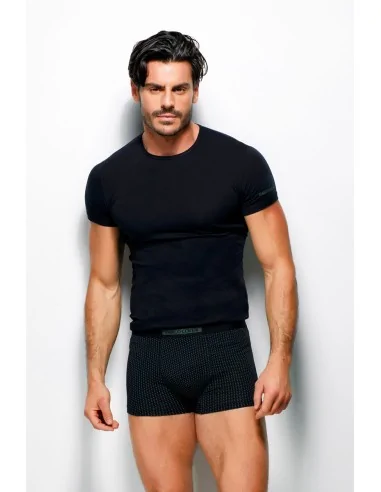 Enrico Coveri - ART. EC1230 - Coordinato uomo + boxer micro stampa colorata
