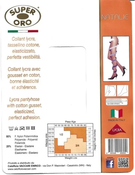 Super Oro - NATALIE - Collant microrete