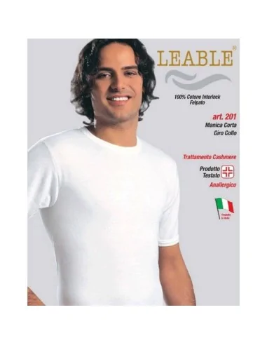 Leable - ART. 201 - T-Shirt caldocotone interlock girocollo