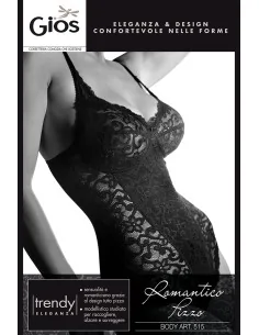 Gios - ART. 515 - Body con pizzo - Coppa B