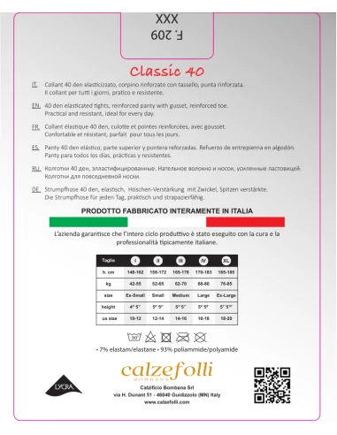 CalzeFolli - Classic 40 - Collant