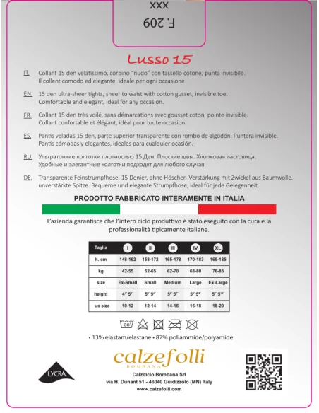 CalzeFolli - Lusso 15 - Collant