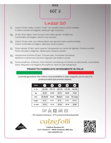 CalzeFolli - Lusso 20 - Collant