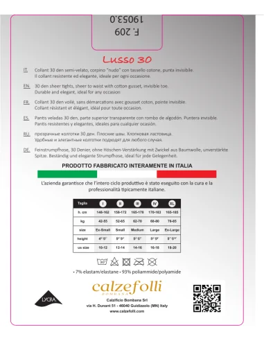 CalzeFolli - Lusso 30 - Collant