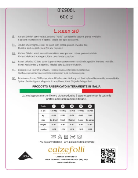 CalzeFolli - Lusso 30 - Collant