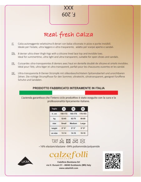 CalzeFolli - Real Fresh - Autoreggente