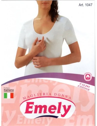 Emely - ART. 1047 - Maglia mezza manica in caldo cotone