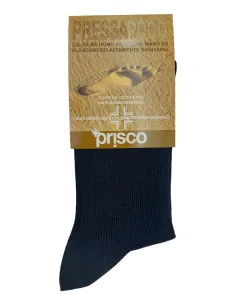 PRESSAPOCO C - Calza corta a costine 1/1 elasticizzata (scatola da 6 paia)