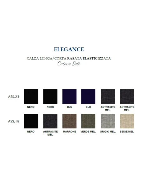 Prisco - ELEGANCE L - Calza lunga rasata elasticizzata in termo cotone (scatola da 6 paia)