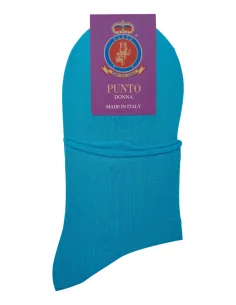 Punto - VOILE C - Calza corta in Filo di Scozia taglio laser (scatola da 6 paia)