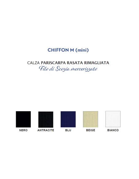 Punto - CHIFFON (Mini) - Calza pariscarpa rasata rimagliata (scatola da 6 paia)