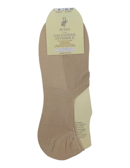 Punto - SALVAPIEDE U - Calza invisibile rimagliata in Filo di Scozia (scatola da 6 paia)