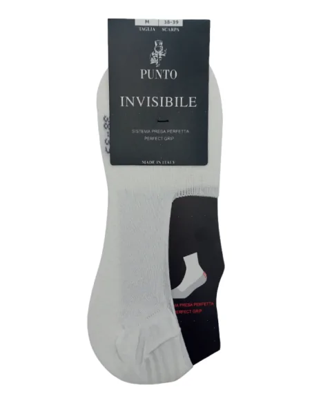 Punto - INVISIBILE U - Fantasmini rimagliata in Filo di Scozia (scatola da 6 paia)