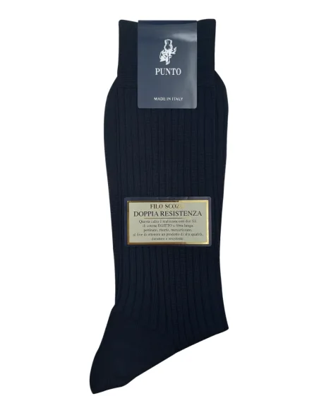 Punto - PRINCIPE 7C - Calza corta a costine rimagliata (scatola da 6 paia)