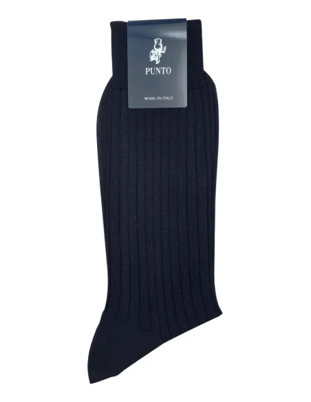 Punto - LANCASTER 8C - Calza corta a costine rimagliata (scatola da 6 paia)