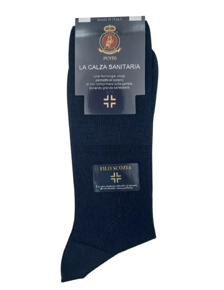 Punto - S. RELAX CC - Calza corta sanitaria costa 1-1 rimagliata (scatola da 6 paia)