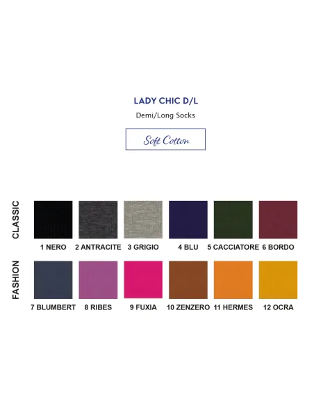 Punto - LADY CHIC C - Calza corta in caldo cotone (scatola da 6 paia)