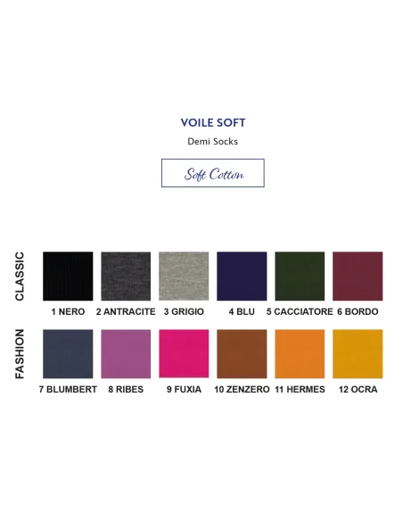 Punto - VOILE SOFT - Calza corta in caldo cotone taglio laser (scatola da 6 paia)