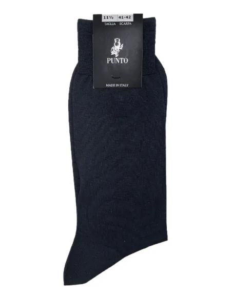 Punto - SET-LA C - Calza corta rimagliata a mano in lana & seta (scatola da 6 paia)