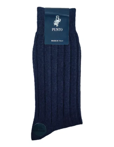 Punto - CASHWOOL L - Calza lunga a costine lana & cashmere (scatola da 3 paia)