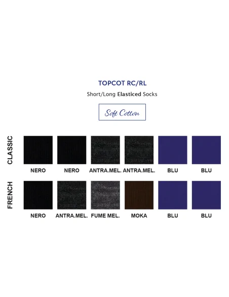 Punto - TOPCOT RL - Calza lunga elasticizzata in caldo cotone (scatola da 6 paia)