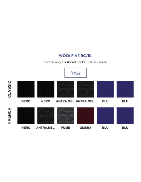 Punto - WOOLFINE RL - Calza lunga elasticizzata in lana Merino (scatola da 6 paia)