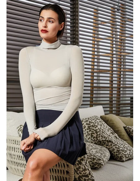 Sublyme - ART. 1410 - Dolcevita manica lunga cashmere ultra light