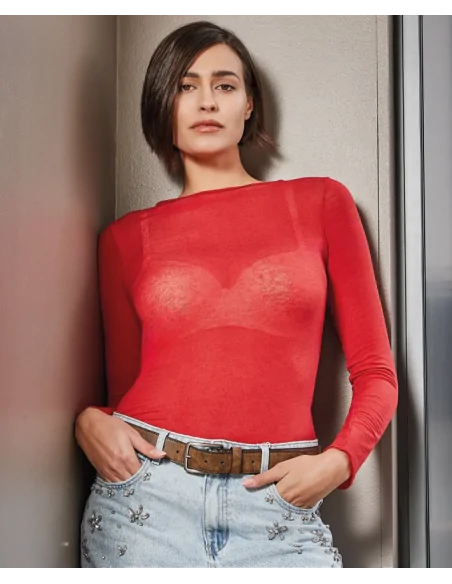 Sublyme - ART. 1412 - T-Shirt manica lunga cashmere ultra light