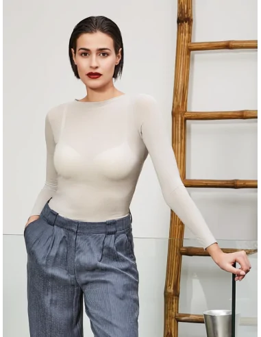 Sublyme - ART. 1412 - T-Shirt manica lunga cashmere ultra light