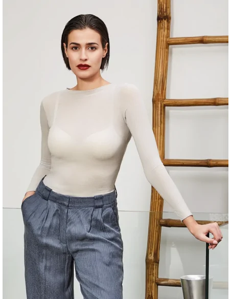 Sublyme - ART. 1412 - T-Shirt manica lunga cashmere ultra light