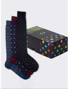 1912 - Art. MUIBX014 - Confezione regalo da uomo a pois (3 paia)