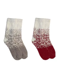 1912 - SH109D - Confezione regalo donna fantasia Natale (2 paia)