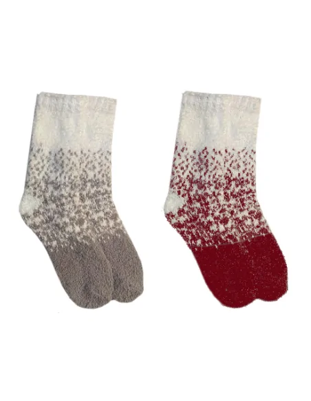 1912 - SH109D - Confezione regalo donna fantasia Natale (2 paia)