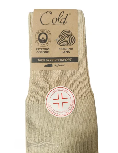 Calzificio Cold - Calza lunga sanitaria da uomo in misto lana