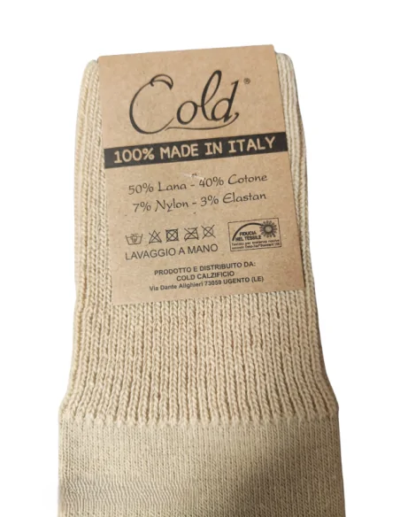Calzificio Cold - Calza lunga sanitaria da uomo in misto lana