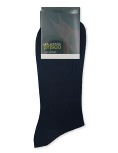 Prisco - 908 - Calza lunga a costine in cotone mercerizzato (6 paia)