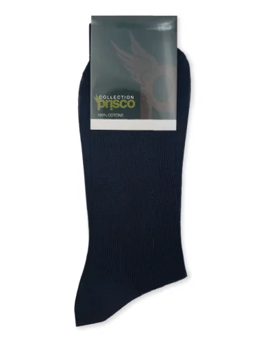 Prisco - 908 - Calza lunga a costine in cotone mercerizzato (6 paia)