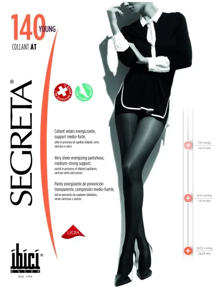 IBICI - SEGRETA YOUNG 140 denari - Collant - 18/22 mmHg - 24/29 hPa