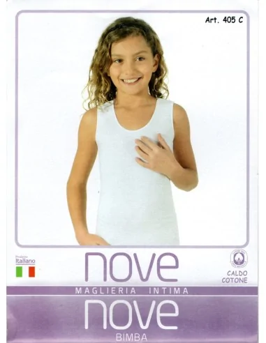 Nove - ART. 421C - Canotta da bambina in caldo cotone