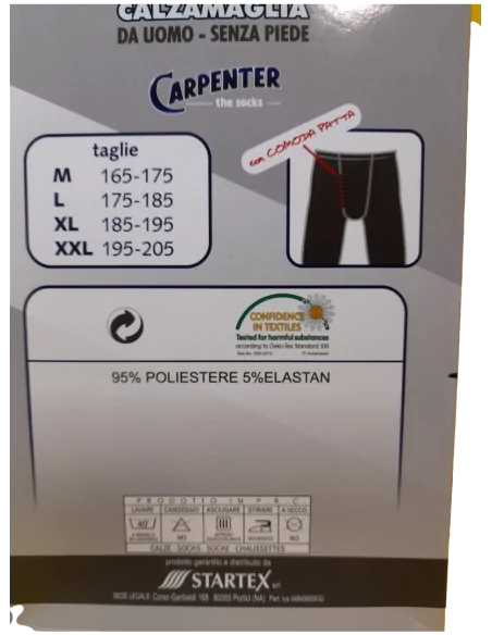 Carpenter - CALZAMAGLIA - SENZA PIEDE Carpenter - CALZAMAGLIA - SENZA PIEDE