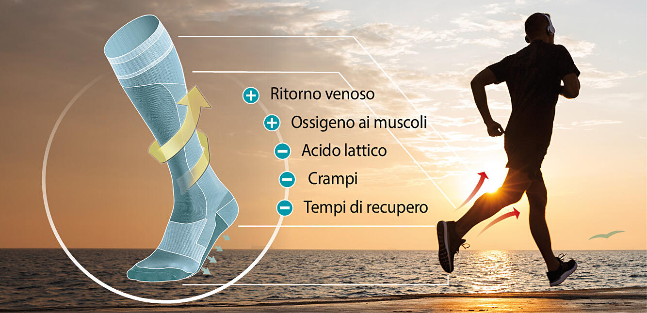 calze a compressione graduata