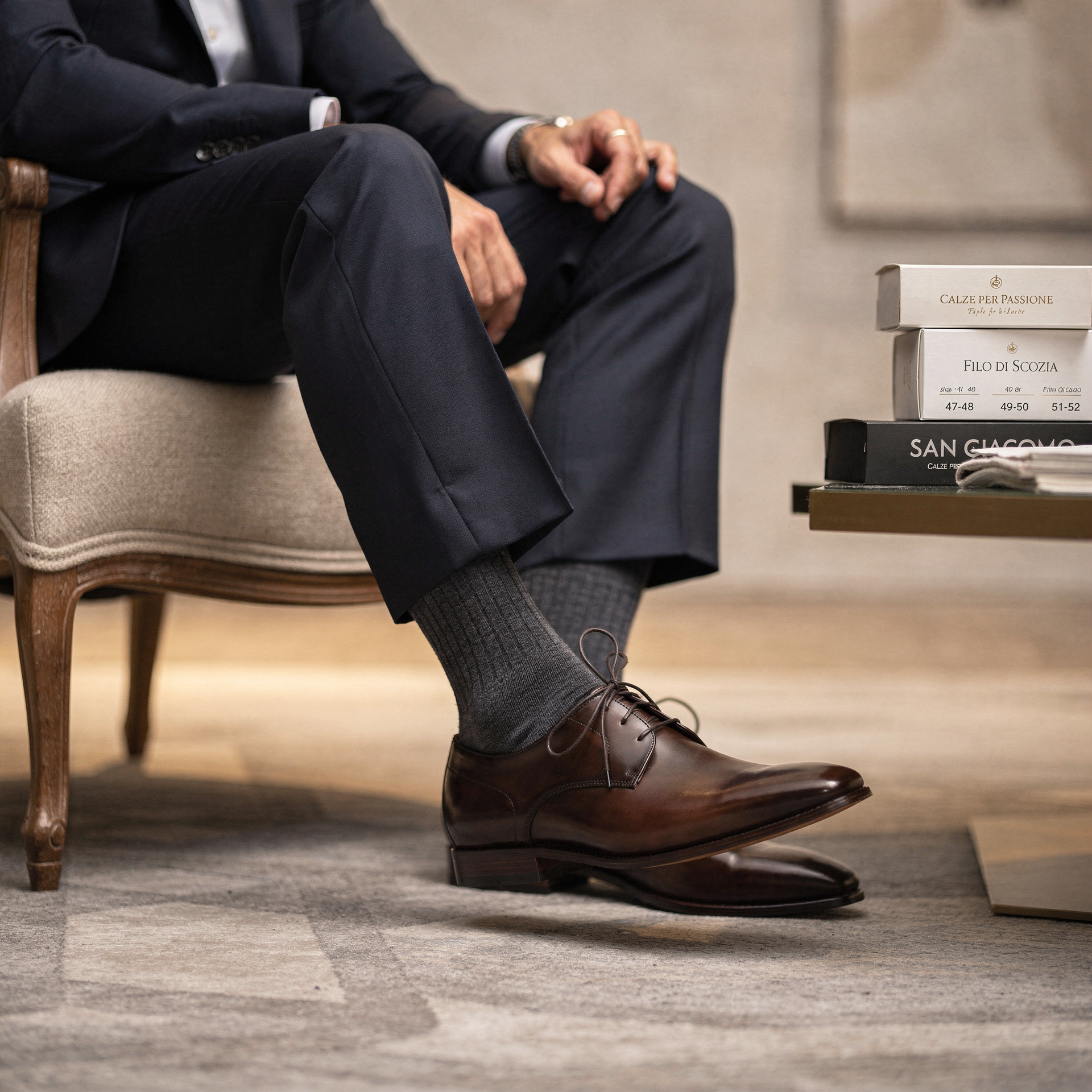Calze classiche per chi ha numeri scarpa grandi